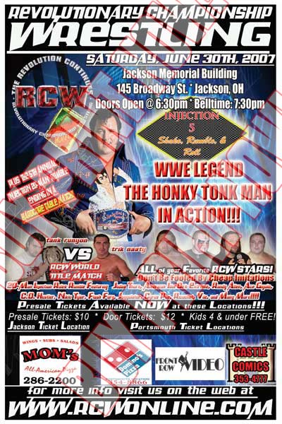 RCW: Injection 5 - Shake, Rumble & Roll Poster